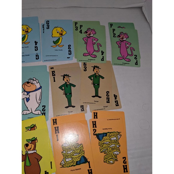 Vintage 1979 Yogi Bear Animal Rummy Children's Card Game Complete No Box - Picture 5 of 8